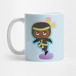 Green Ninja in Rainbow Mug